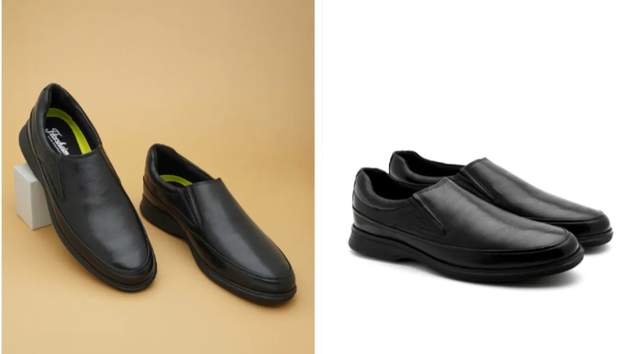 Florsheim Men Leather Formal Slip-On Shoes