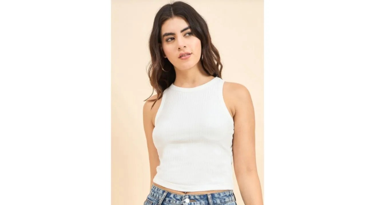 Strong And Brave Tank Crop Top