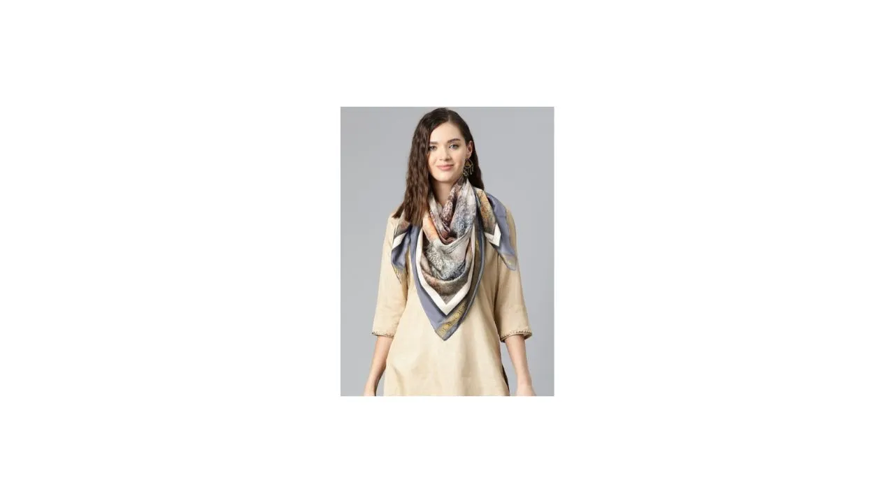 Silk Land Women Printed Scarf