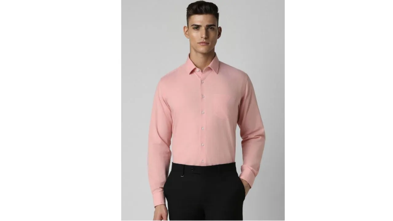 Van Heusen Men Solid Formal Shirt
