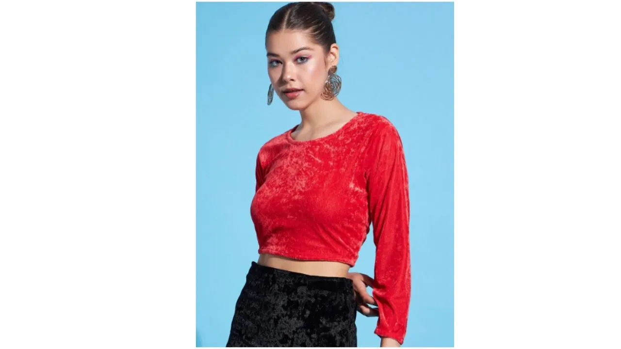 DressBerry Long Sleeves Crop Top