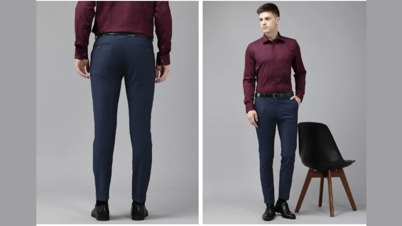 Blackberrys Men Slim Fit Formal Trousers