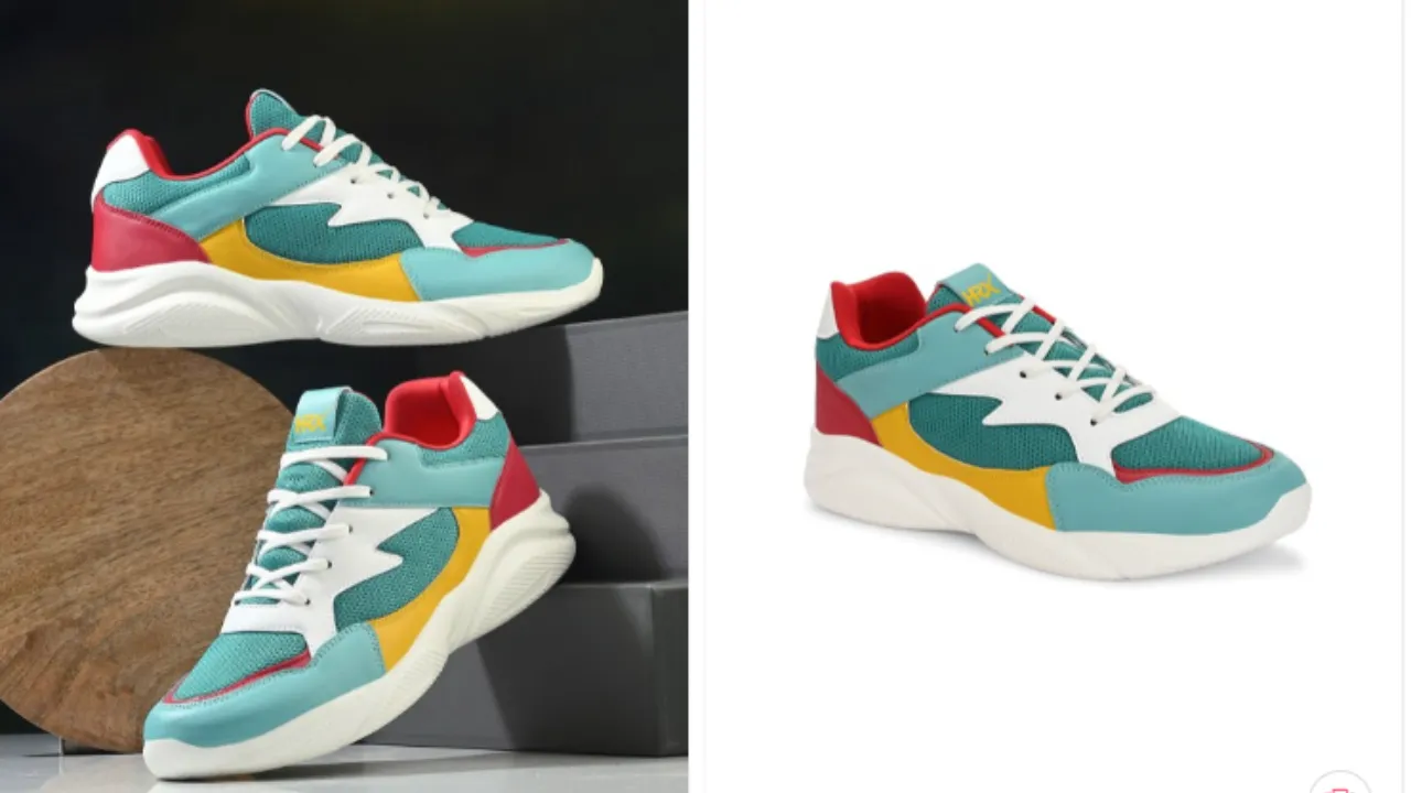 HRX Unisex Colourblocked Running Non-Marking Shoes
