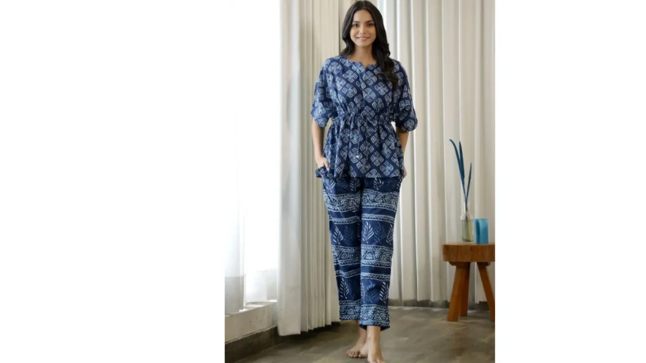 SANSKRUTIHOMES Pure Cotton Night suit