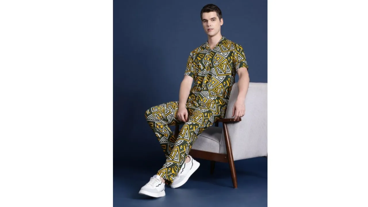 Hancock Men Printed Co-Ords Set