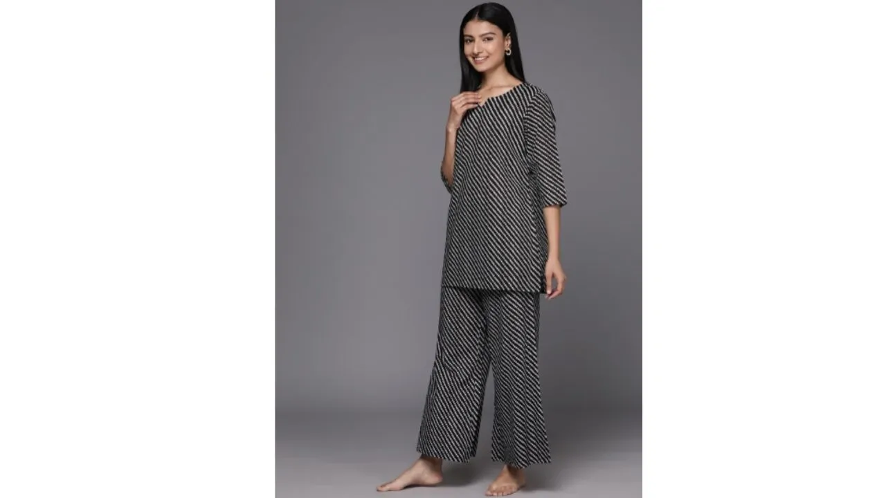 Libas Women Printed Cotton Night suit 
