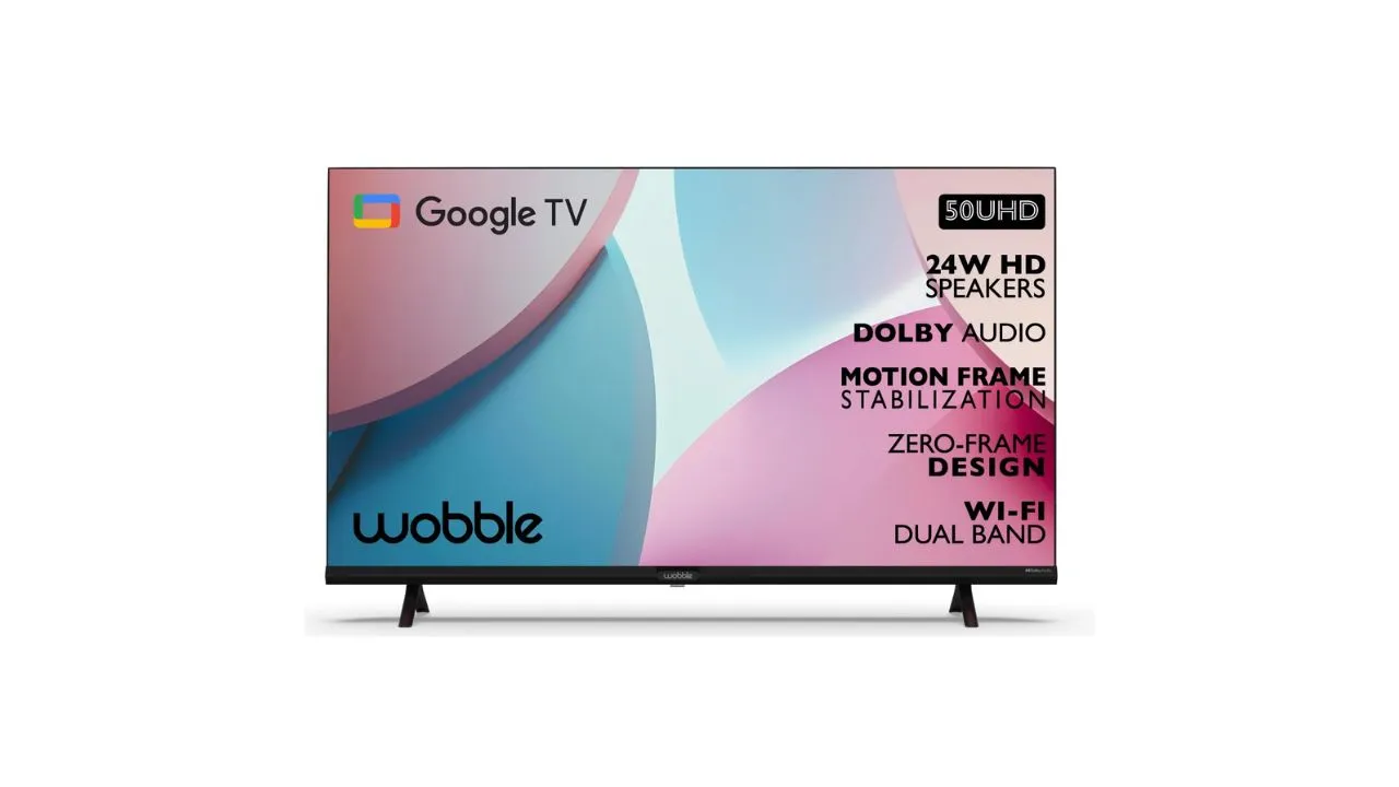 Wobble 50 inches 4K Ultra HD Smart LED Google TV