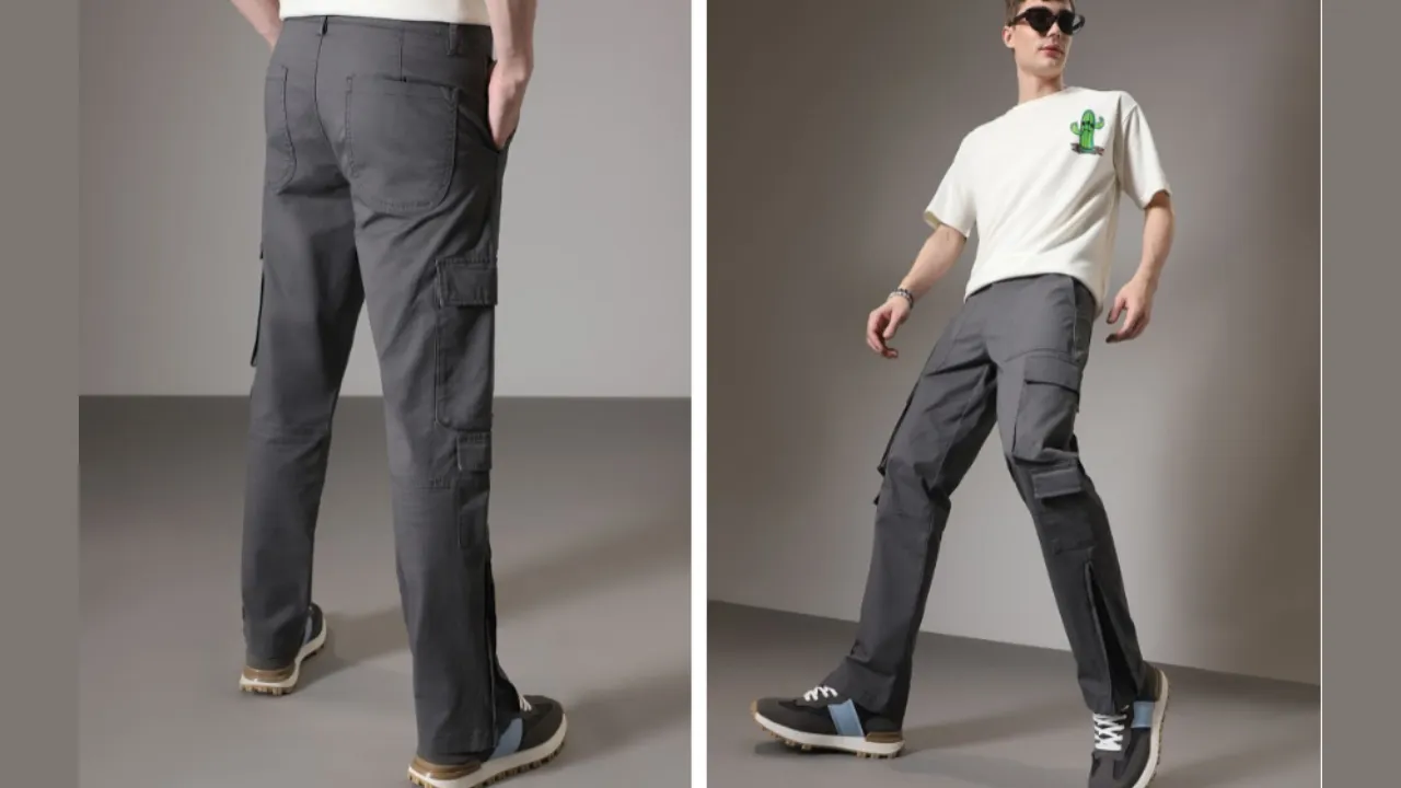 Banana Club Men Relaxed fit High-rise Cargo Trouser