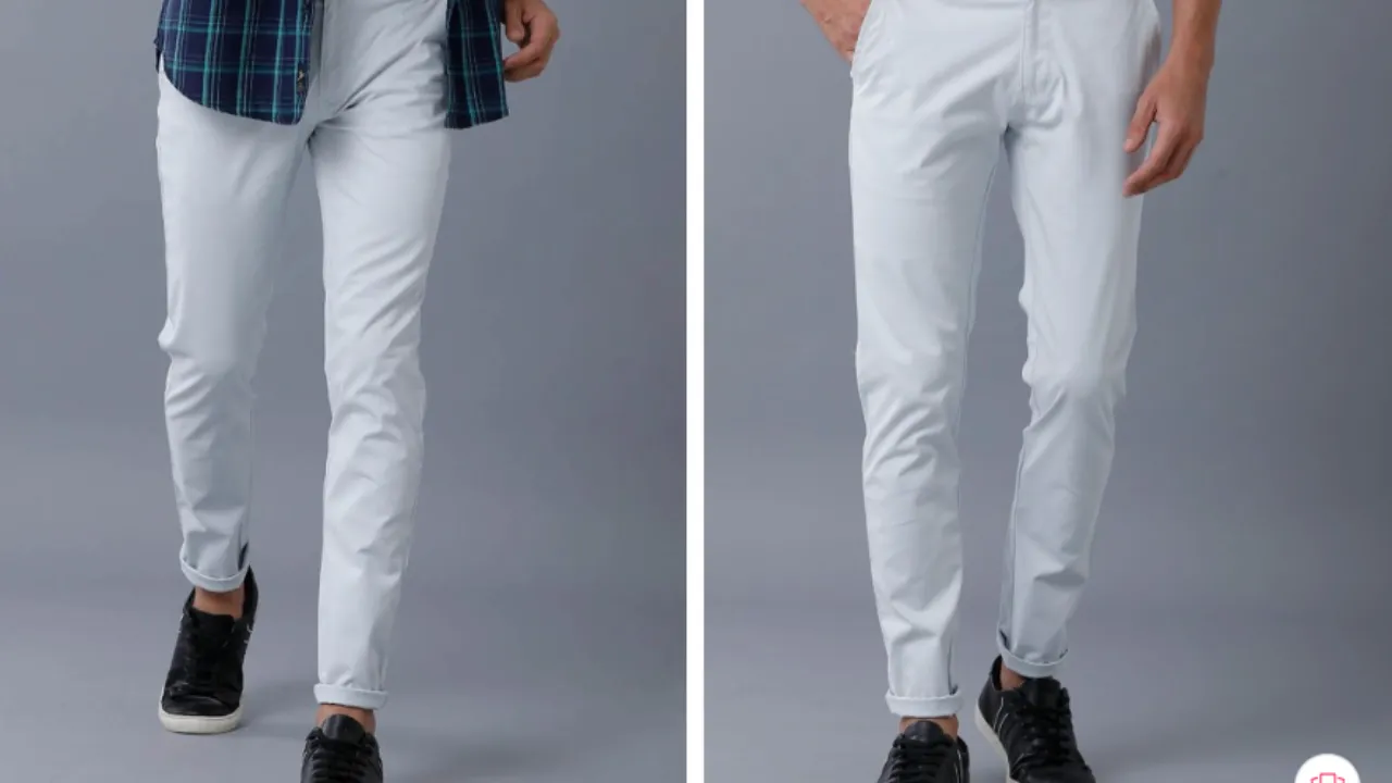Blueisland Clothing Men Smart High-Rise Regular Fit Cotton Chinos Trouser