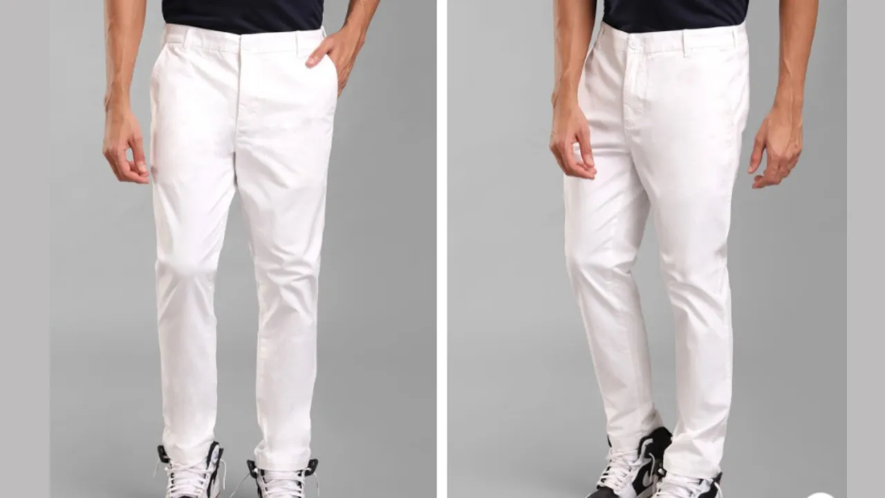 KZ07 By Kazo Men High-Rise Cotton Trousers