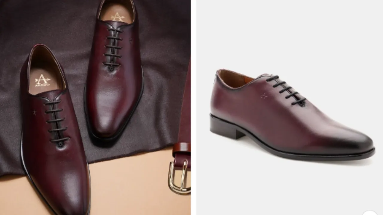 Arrow Men Round Toe Leather Formal Oxfords