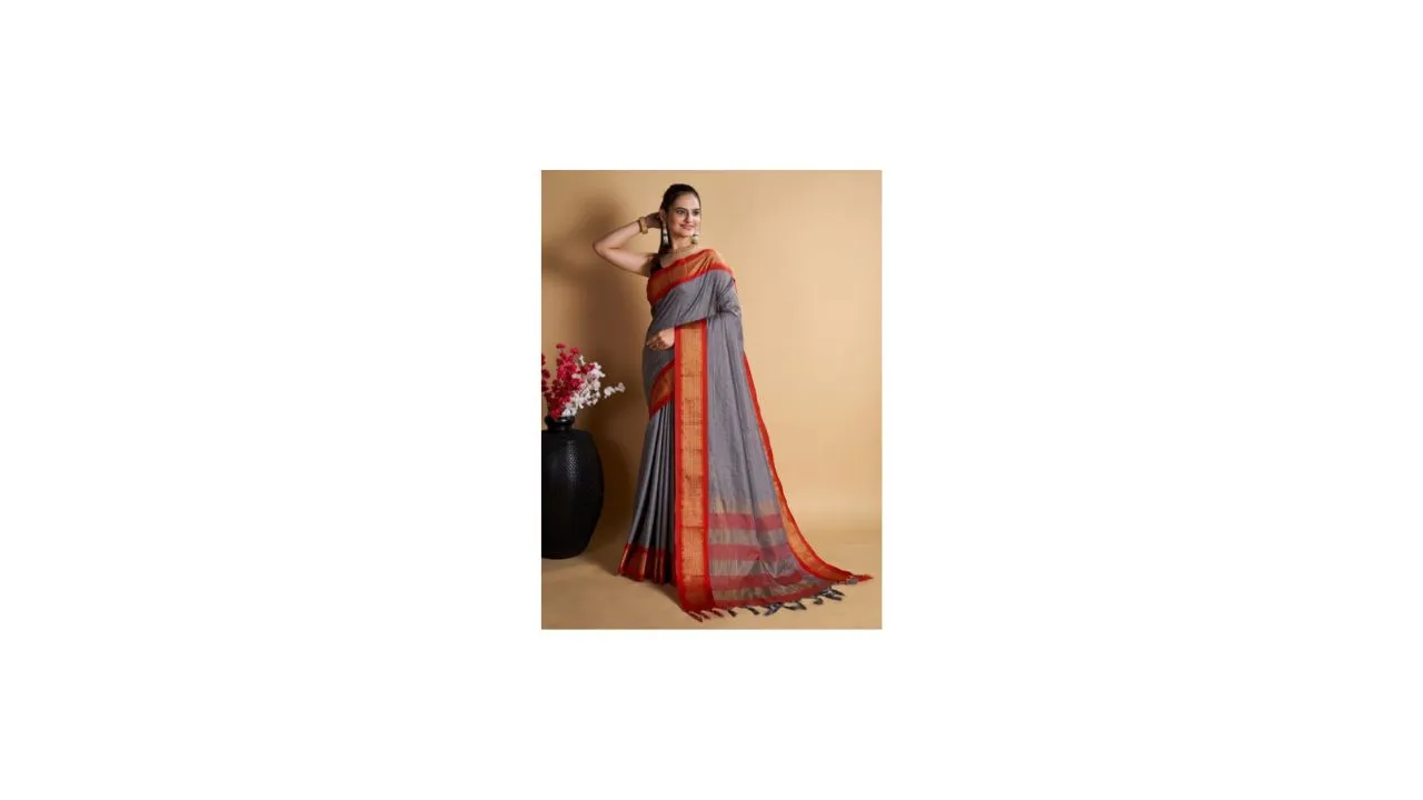 SHOBHA SAREES Zari Pure Silk Uppada Saree