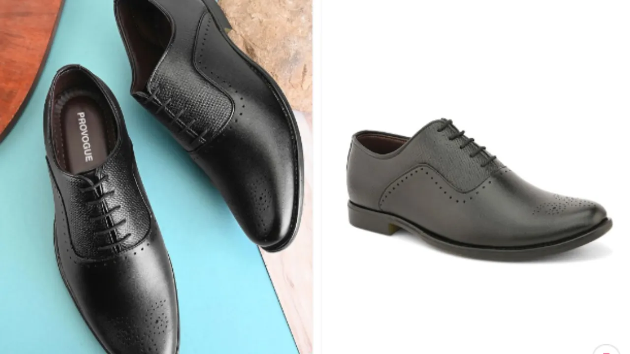 Provogue Men Synthetic Leather Formal Oxfords