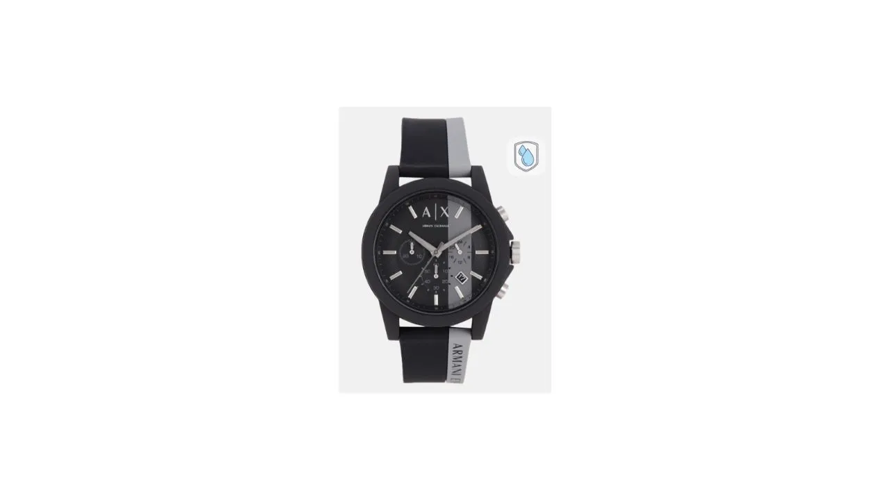 Armani Exchange Men Black Analogue Watch