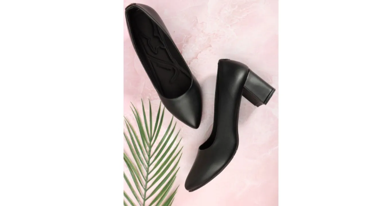 Denill Pointed Toe Block Pumps