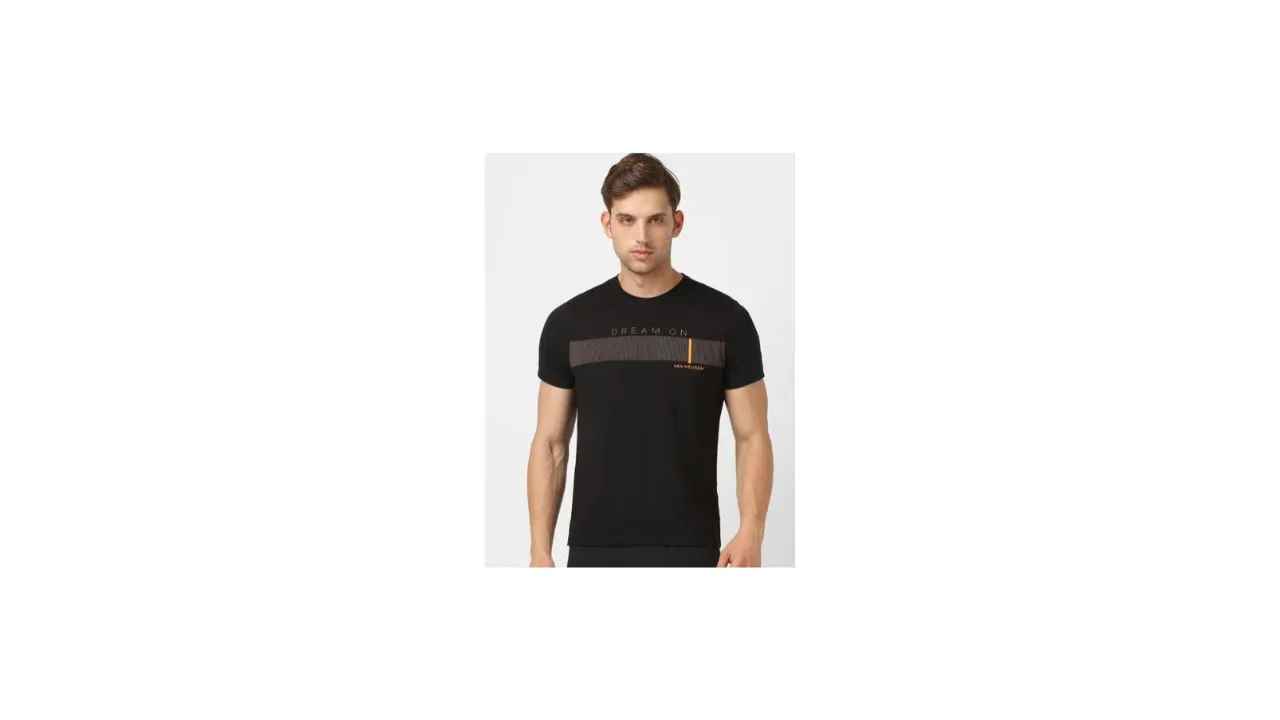 Van Heusen Flex Printed Cotton T-shirt