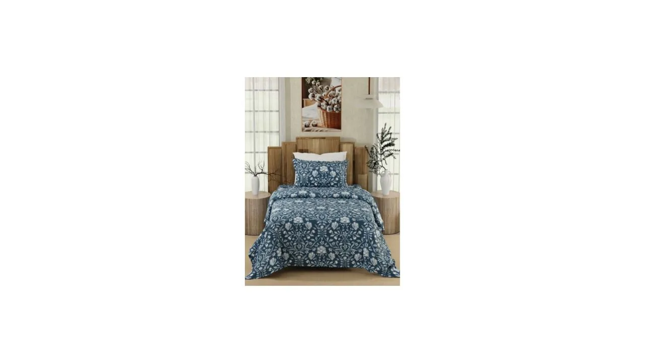 Color Sense Floral 200 TC Single Bedsheet