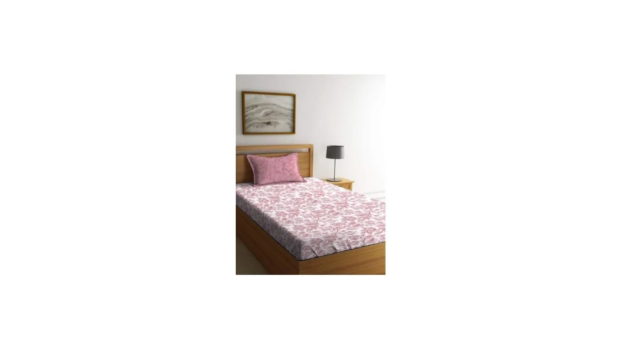 MYTRIDENT Single Cotton Bedsheet Set