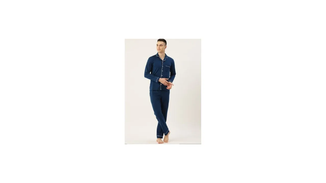 Nite Flite Men Cotton Night suit
