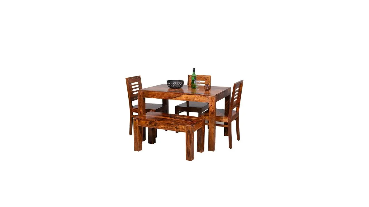MURALICRAFT Wooden Dining Table