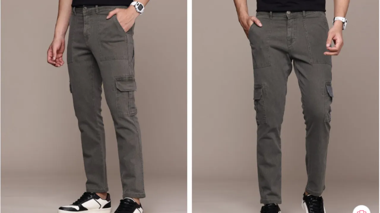 WROGN Men Stretchable Cargo Jeans