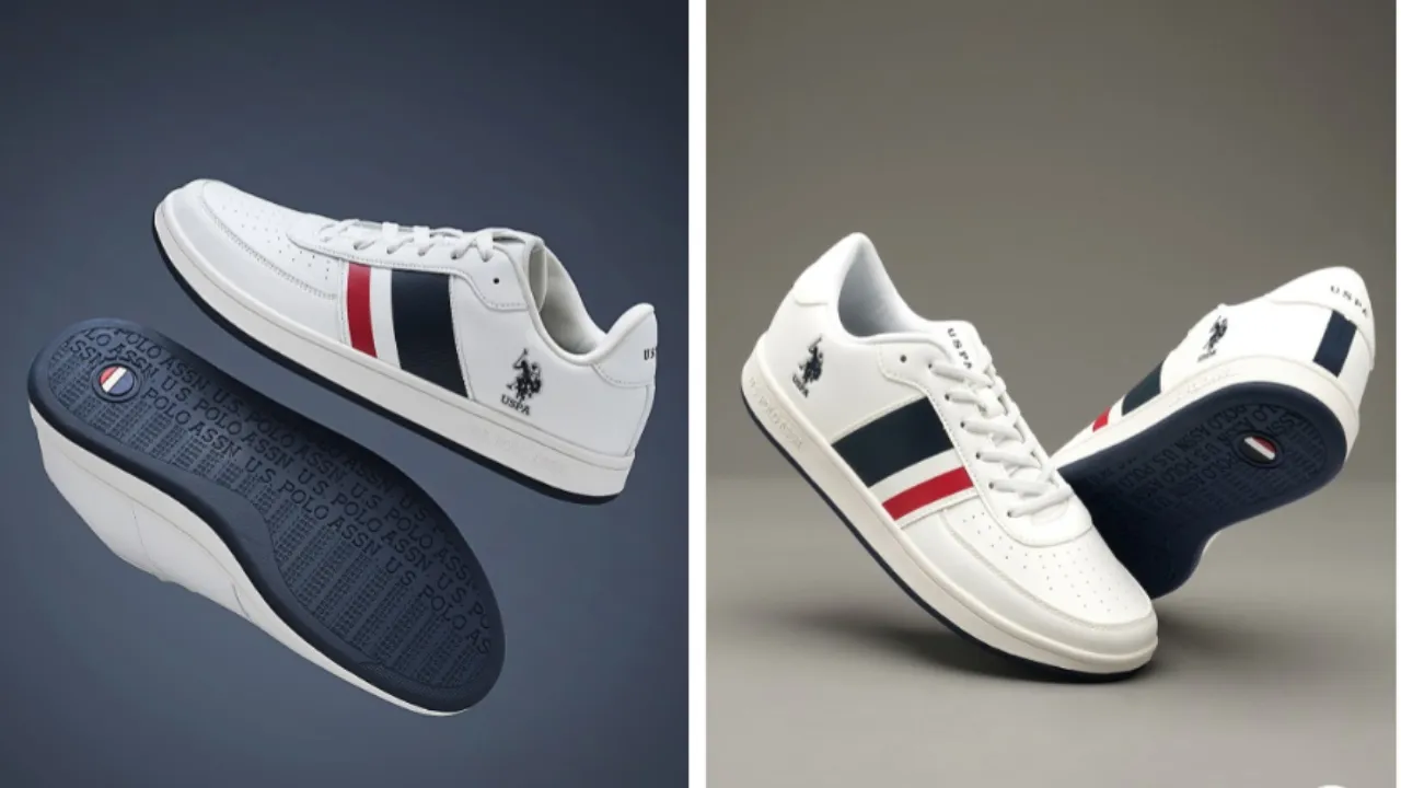 U.S. Polo Assn. Men Gael Wht Retro Court Sneakers