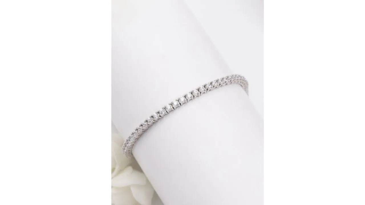 GIVA 925 Silver Rhodium-Plated Wraparound Bracelet