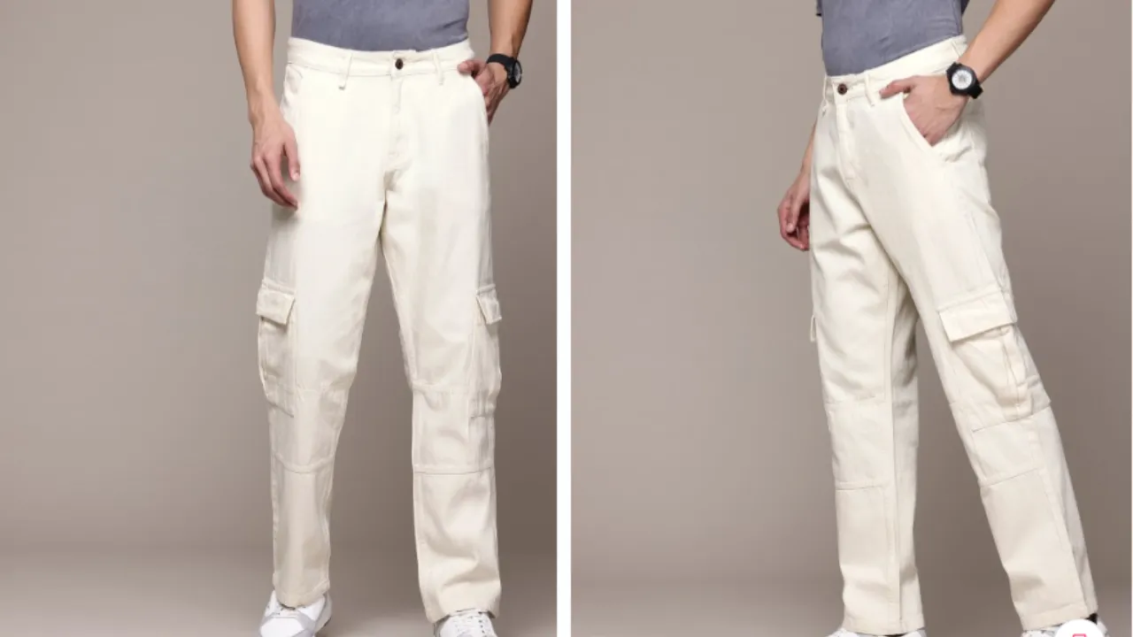 Roadster The Lifestyle Co. Men Straight Fit Mid Rise Cargo Style Jeans