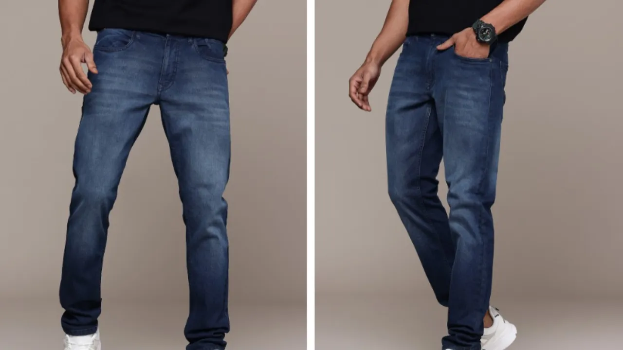 WROGN Men Slim Fit Light Fade Stretchable Jeans