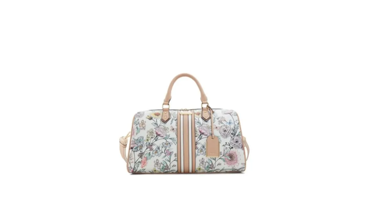 ALDO Floral Printed Bowling Satchel Bag