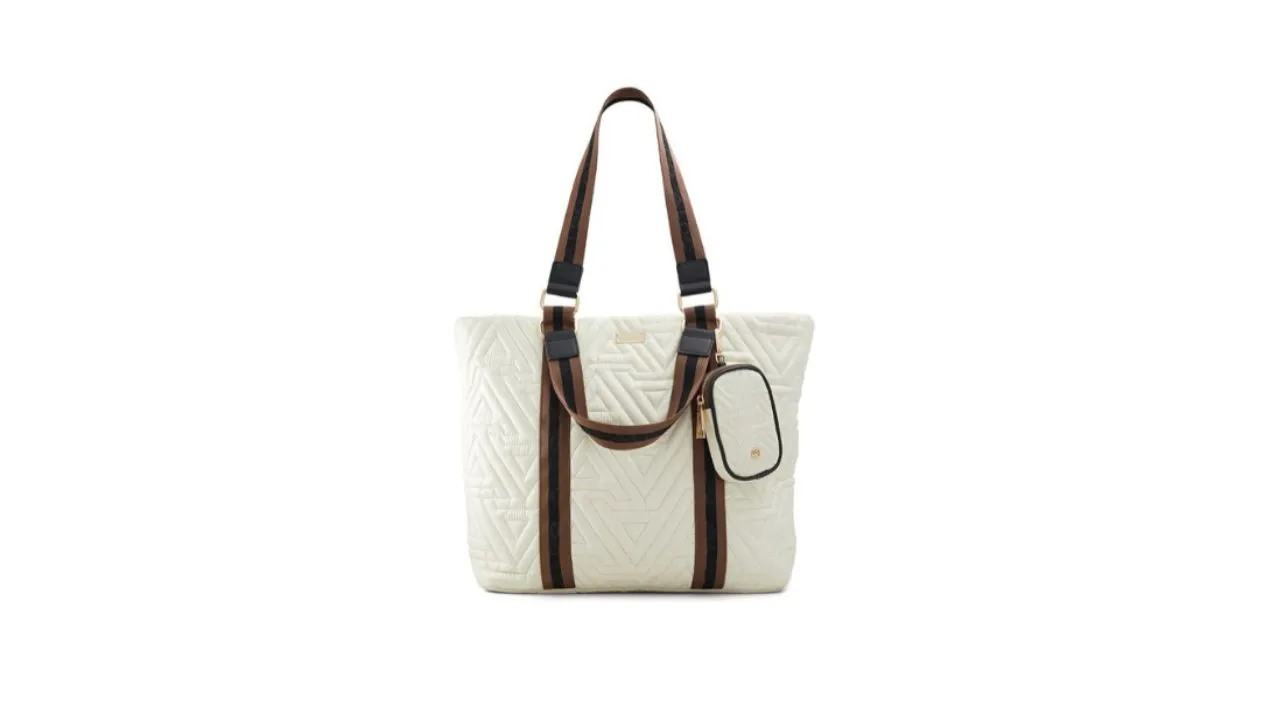 ALDO Textured Shopper Handheld Bag with Quilted
