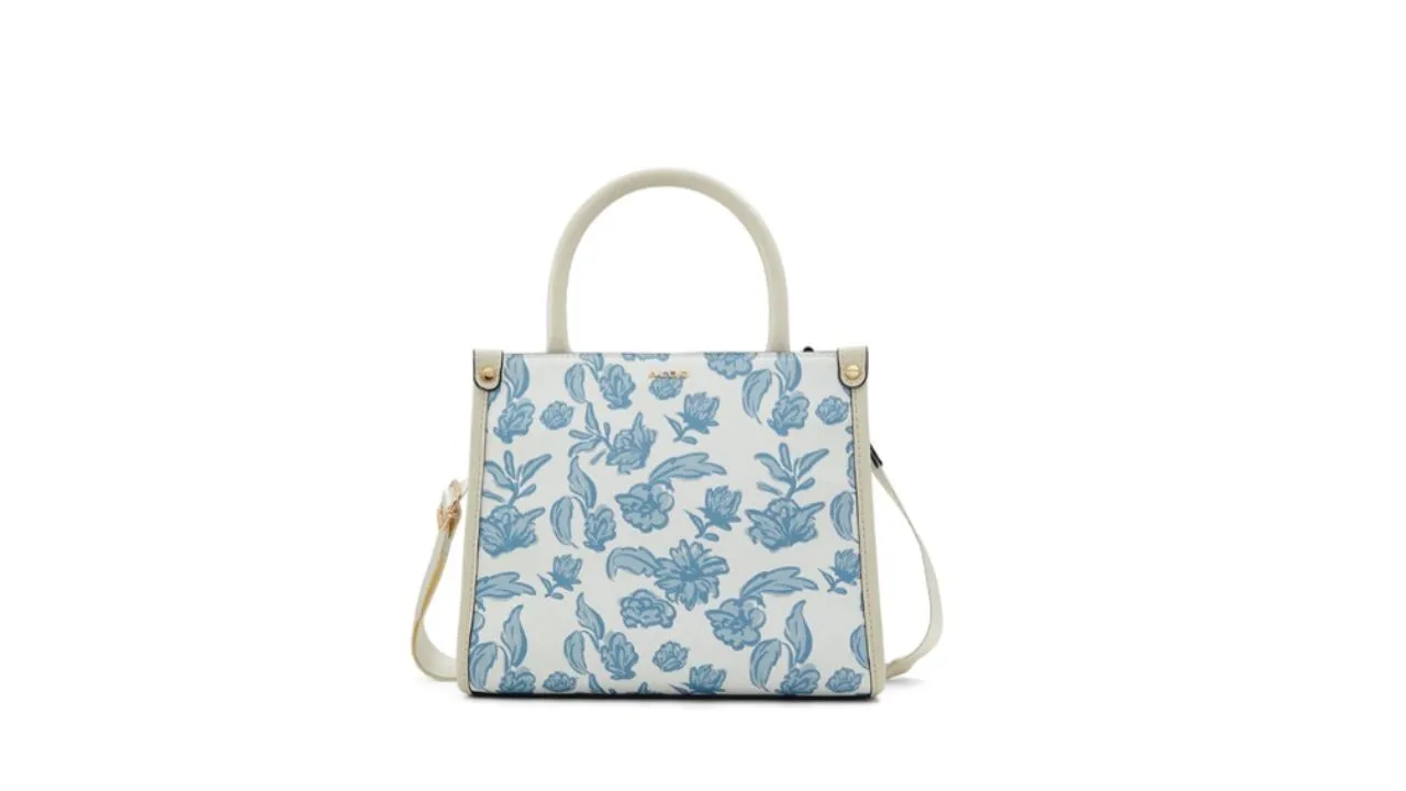 ALDO Floral Printed Structured Handheld Bag 