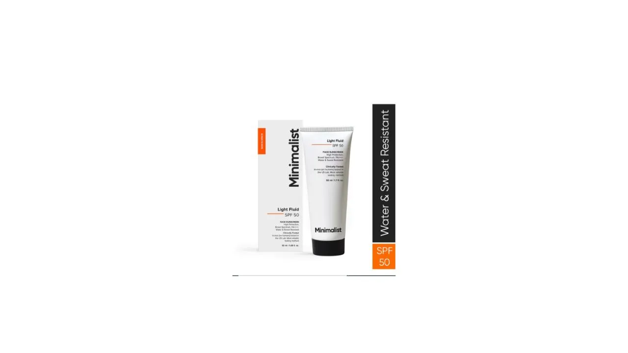 Minimalist Light Fluid SPF 50 Face Sunscreen