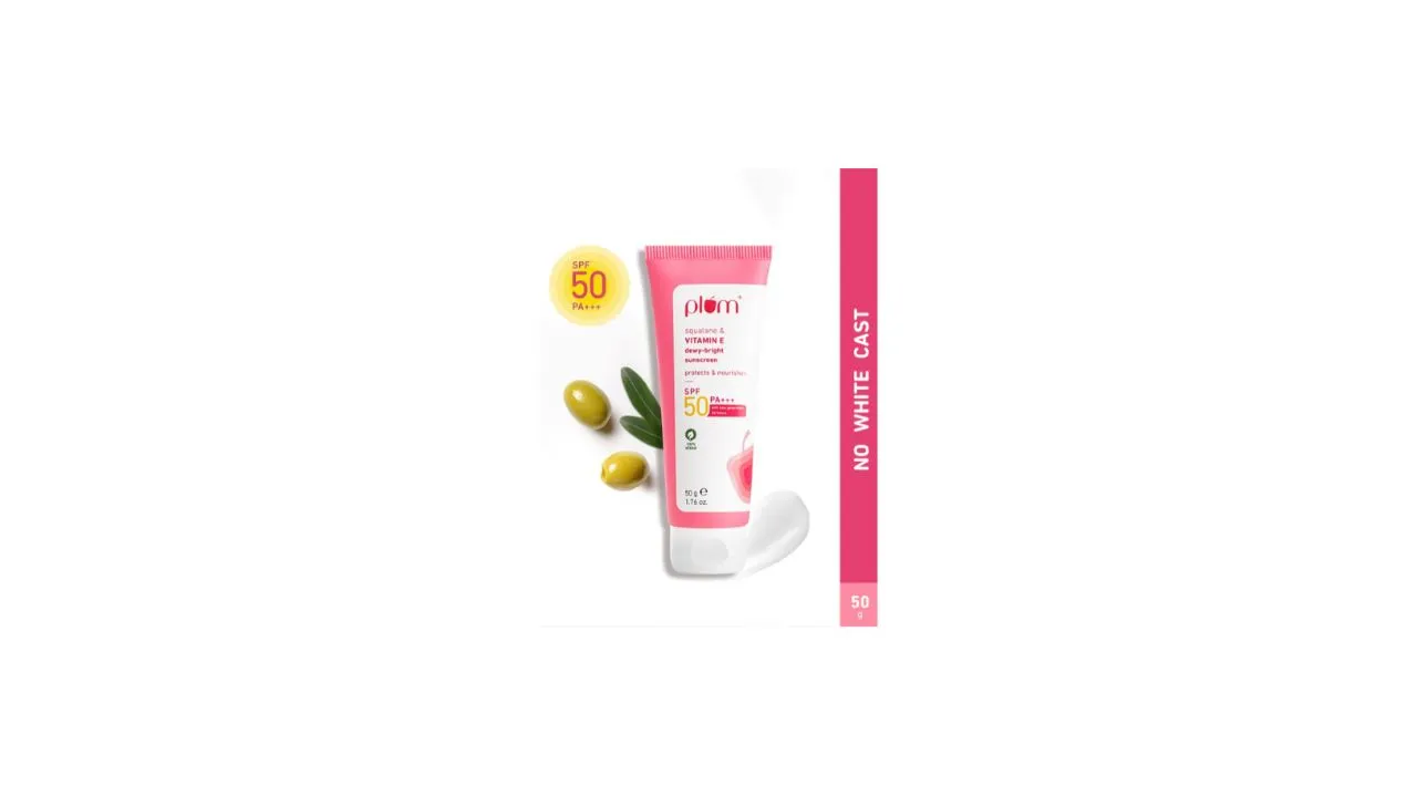 Plum Squalane & Vitamin E SPF 50 PA+++ Dewy-Bright Sunscreen