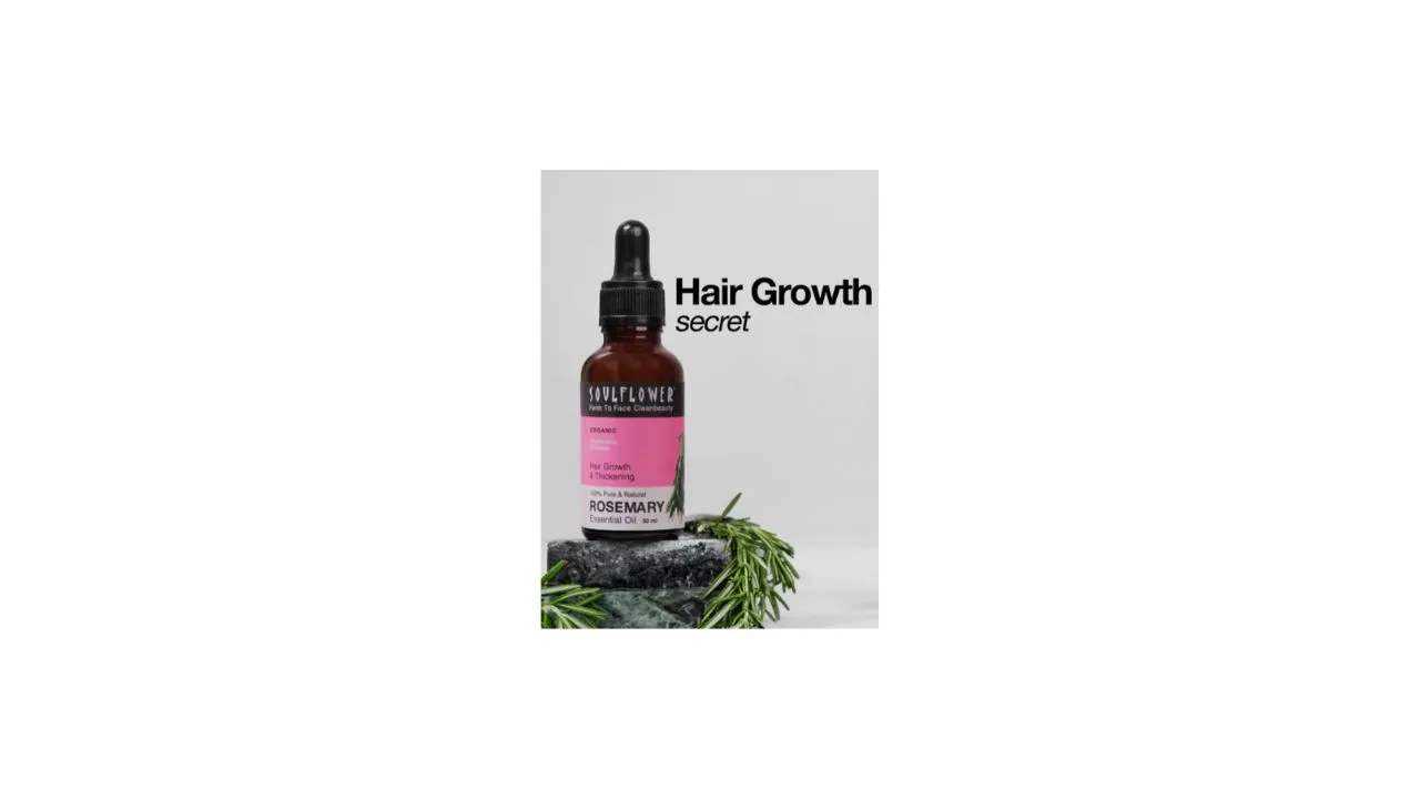 Soulflower Rosemary Essential Oil For Hair Growth