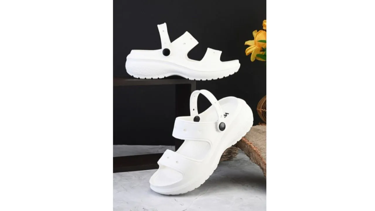 HRX by Hrithik Roshan—Women White Rubber Clogs