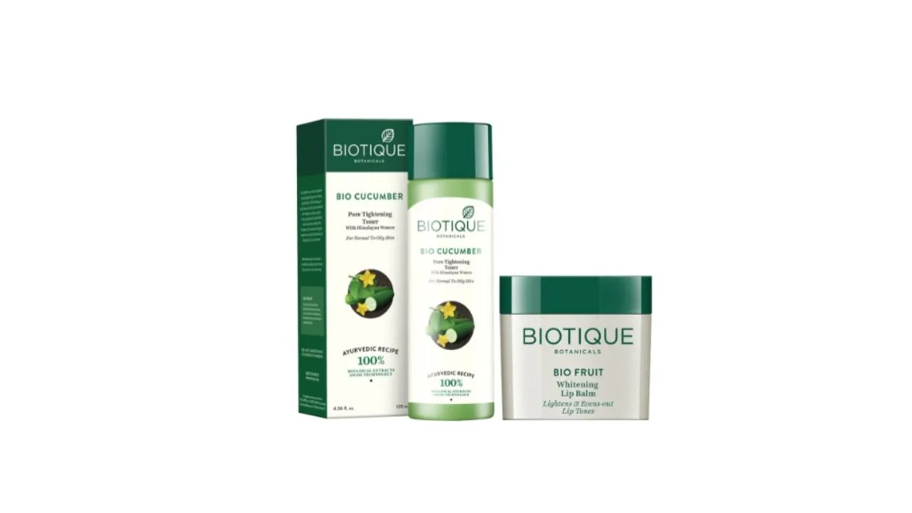 Biotique Set Of Toner & Lip Balm