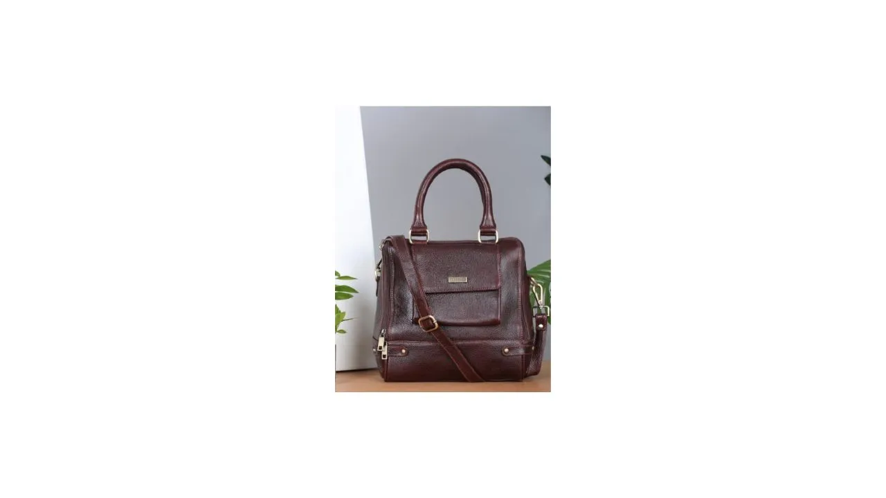 Teakwood Leathers Structured Handheld Bag