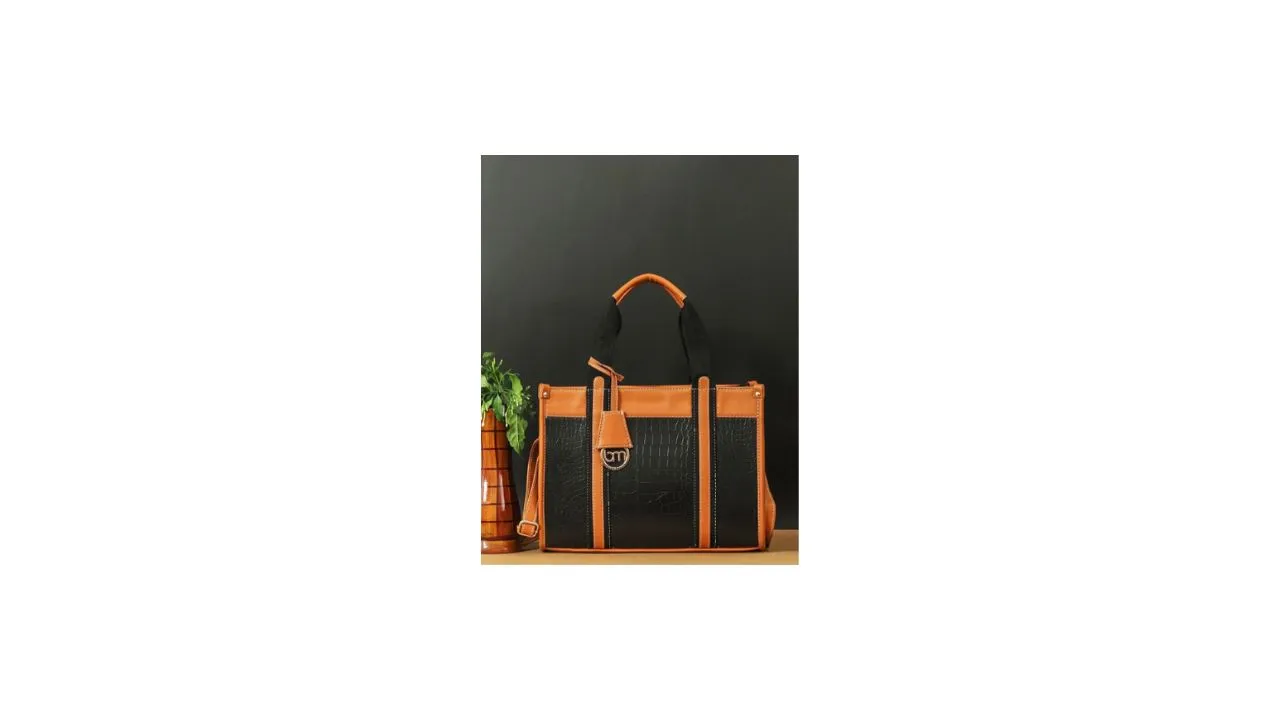 Bagsy Malone Textured PU Structured Handheld Bag