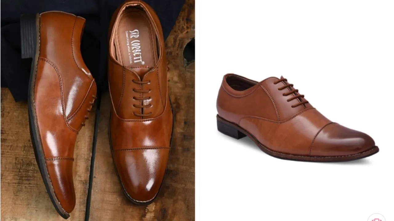 Sir Corbett Men Tan Brown Formal Shoes