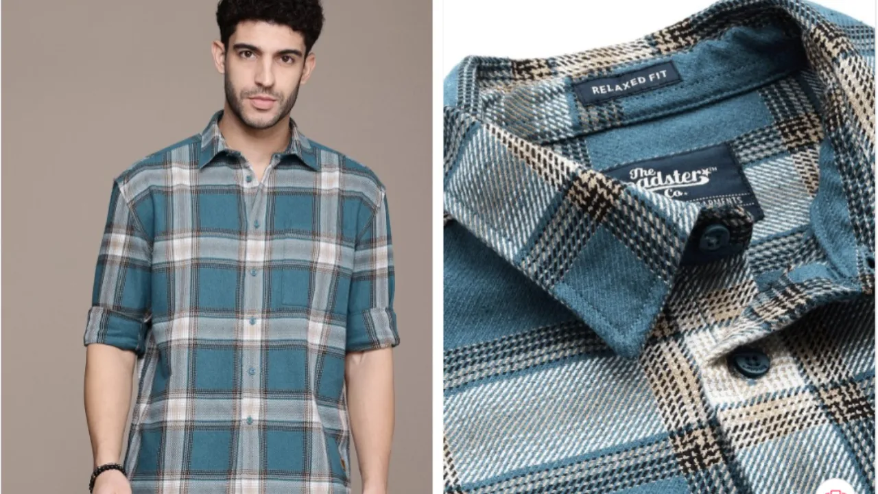Roadster The Life Co. Checked Flannel Relaxed Fit Casual Shirt 