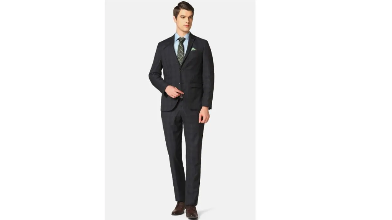 Blackberrys Men 2-Piece Checked Formal Suit