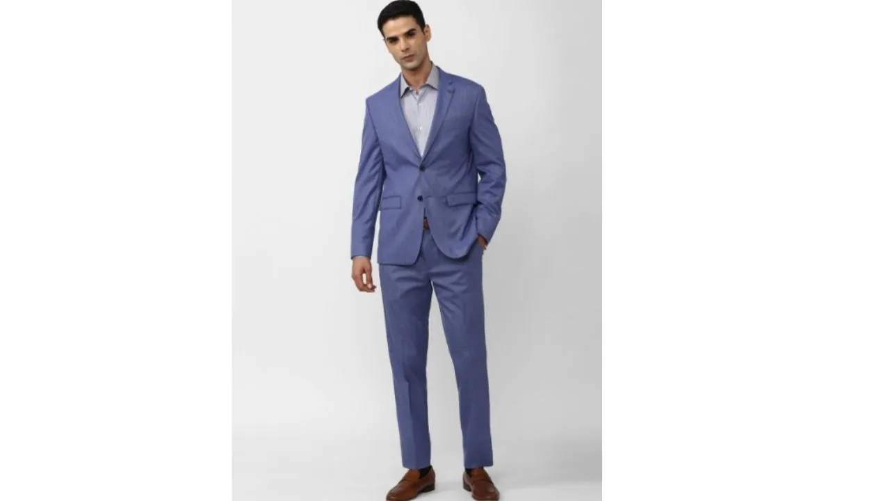 Peter England Single-Breasted Two-Piece Formal Suit