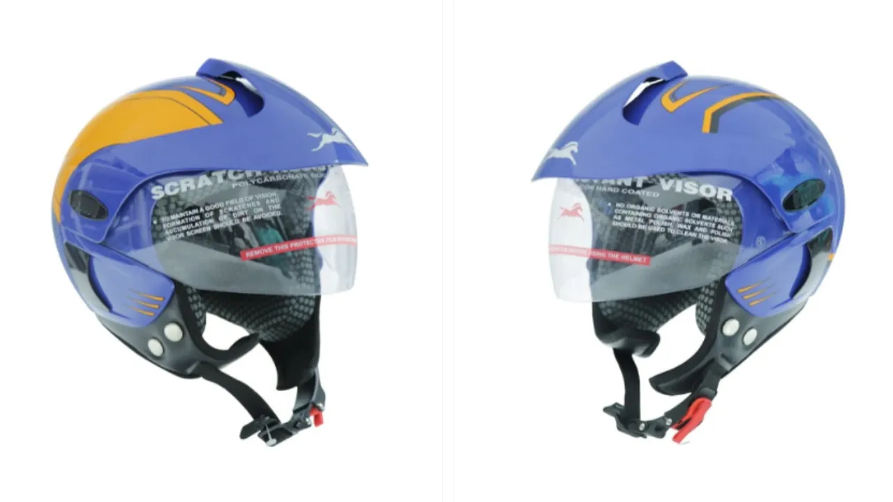 TVS Kids Graphic Printed Open Face Helmet