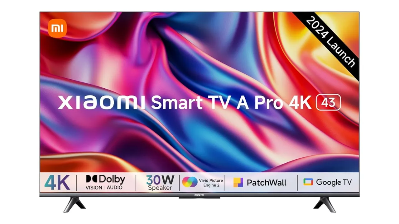 Xiaomi 108 cm (43 inches) A Pro 4K Dolby Vision Smart Google TV
