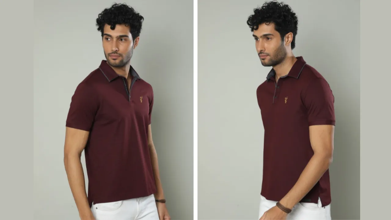 STELLERS Regular Fit Spiumo Cotton Polo T-Shirt with Embroidered Logo