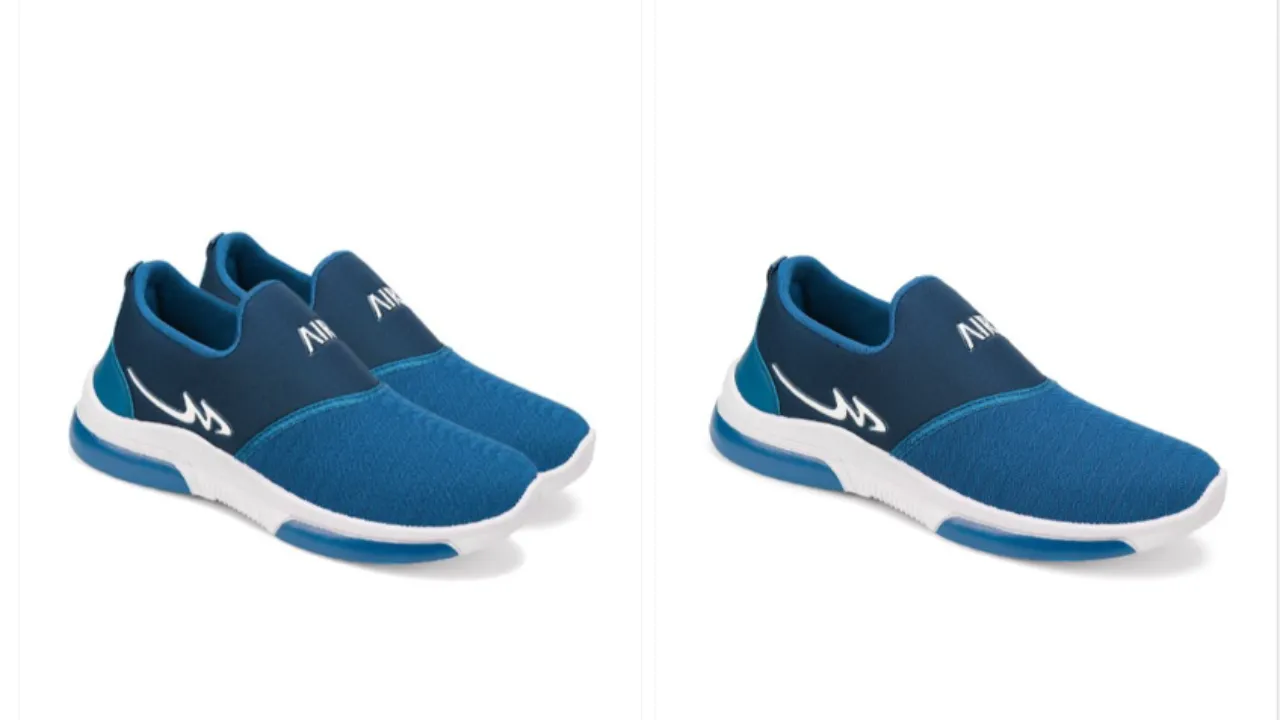 World Wear Footwear Men Mesh Running Non-Marking Sports Shoes