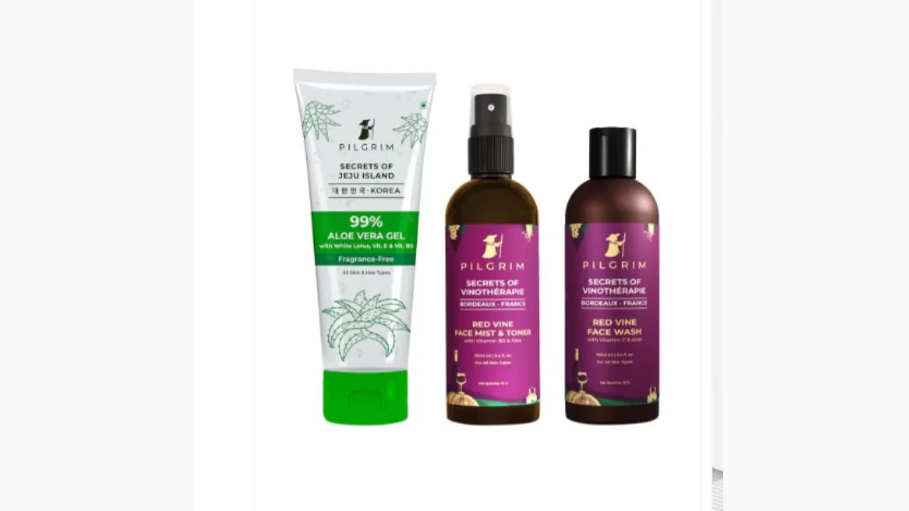 Pilgrim Red Vine Gentle Skincare Routine Kit