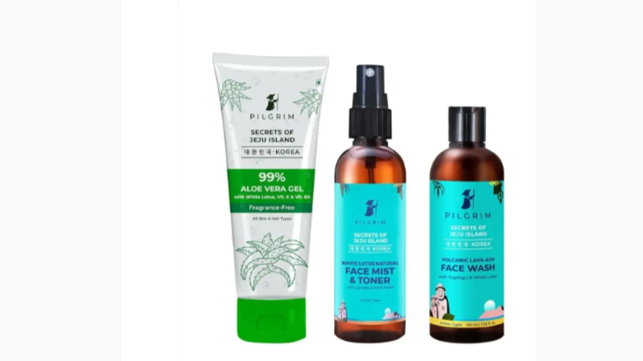 Pilgrim Teal Gentle Hydrating Skincare Routine Kit