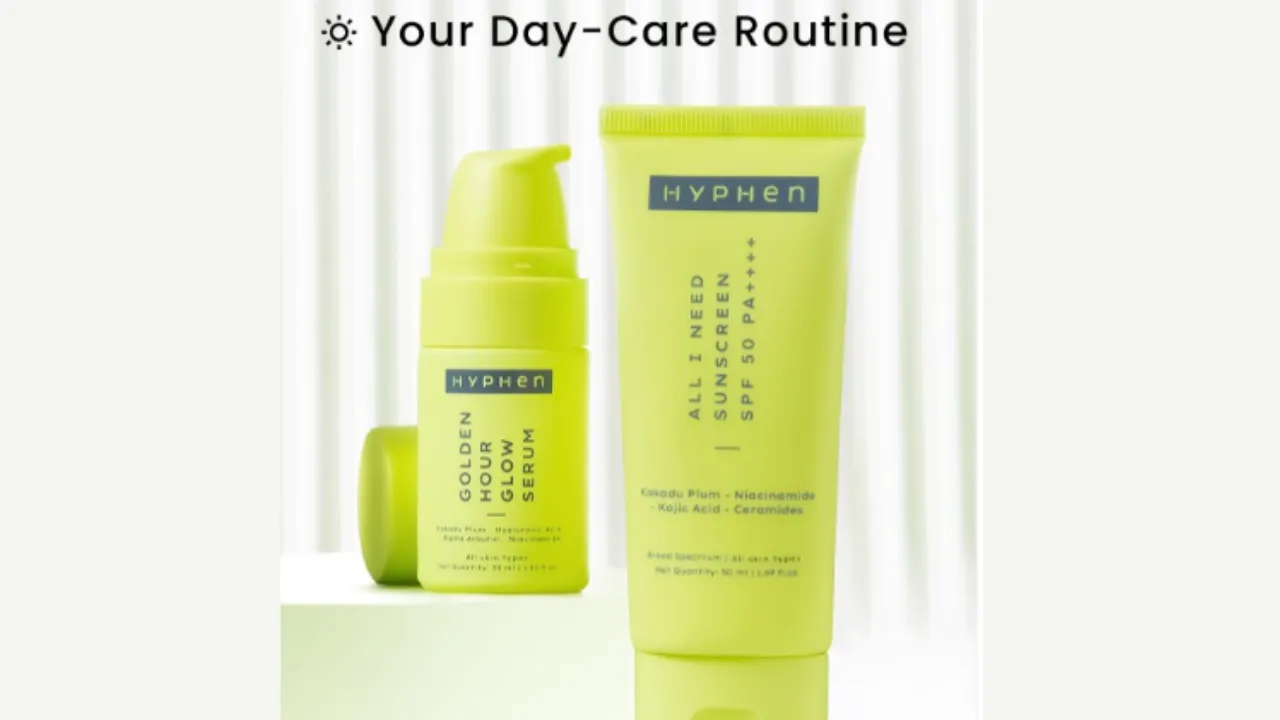 Hyphen Daily Day-Care Routine to Glow & Protect with Face Serum & Sunscreen SPF 50